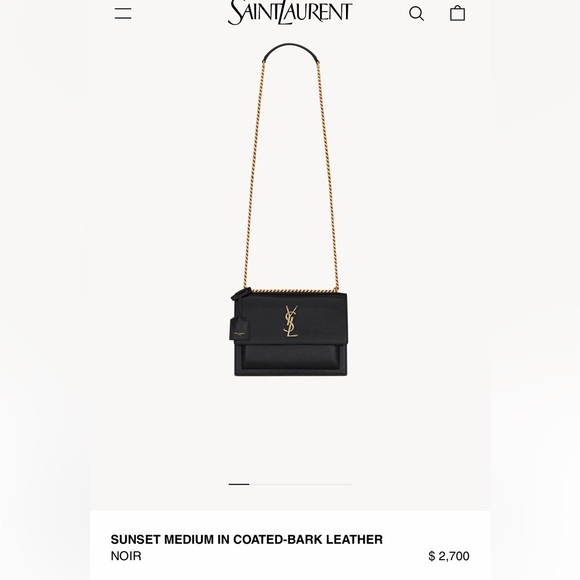 Yves Saint Laurent Sunset grained crossbody bag - Picture 14 of 15